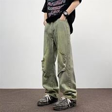 2024美式牛仔裤男款直筒长裤潮C6169P55，男装牛仔裤，星座1116-2
