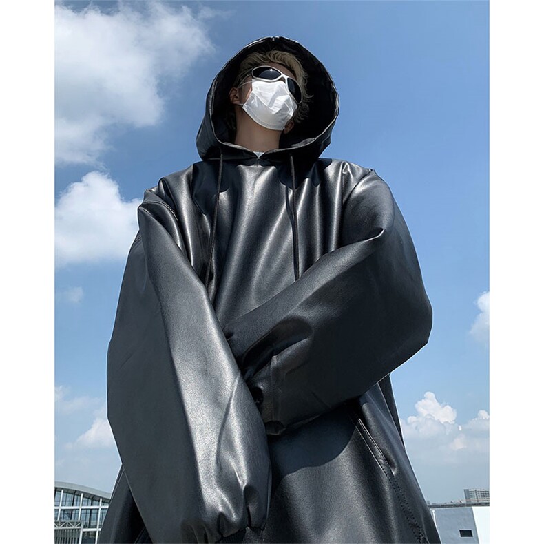 卫衣男款春秋季美式高街高级感炸街宽松休闲皮衣外套JK08538-P60,男装夹克,星座308B-1