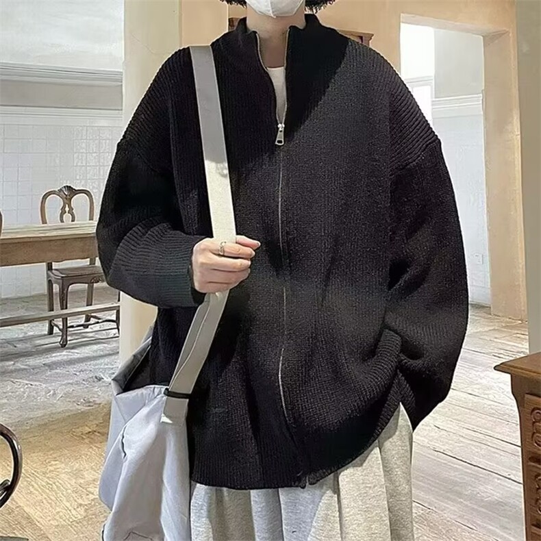 高级感韩系开衫毛衣外套男春秋季宽松慵懒风针织衫线衣SW030,男装针织衫/毛衣,星座516A
