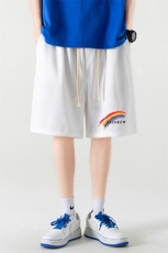 HD74064-P22华夫格短裤男大码宽松五分裤男直筒中裤，男装休闲裤，电商A040