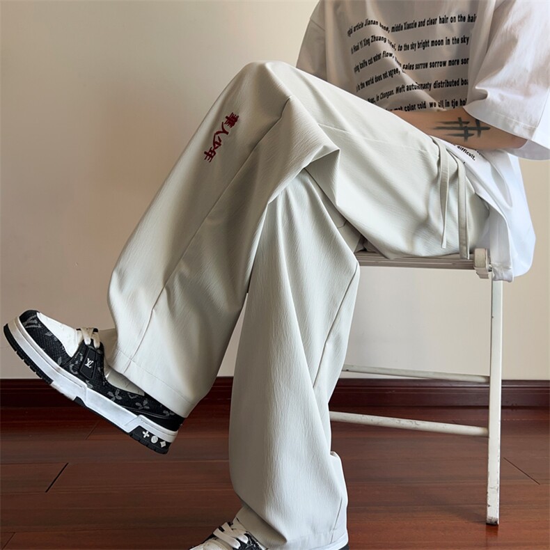 ！供视频！2025夏季新款男士风休闲裤直筒宽松裤BK002特P35,男装休闲裤,电商B220
