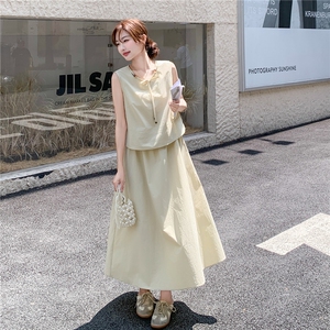 巨好看气质减龄背心半身裙套装女夏2025新款姐系贵感两件套高级感图片
