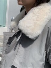 百搭风衣版羽绒服，女装风衣，里奈(1F)