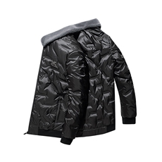 羽绒服可卸羊毛毛领中年男翻领羽绒服防寒纯色羽绒男ZL99667-P225，男装羽绒服，电商B212（原钱塘6029）