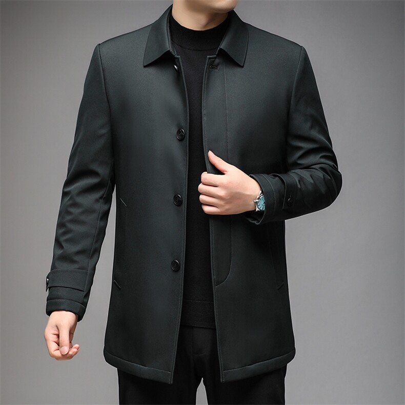 AB8209钱塘2020-3秋冬新款时尚休闲高端男士羊毛大衣高品质P165,男装毛呢大衣,钱塘207-3
