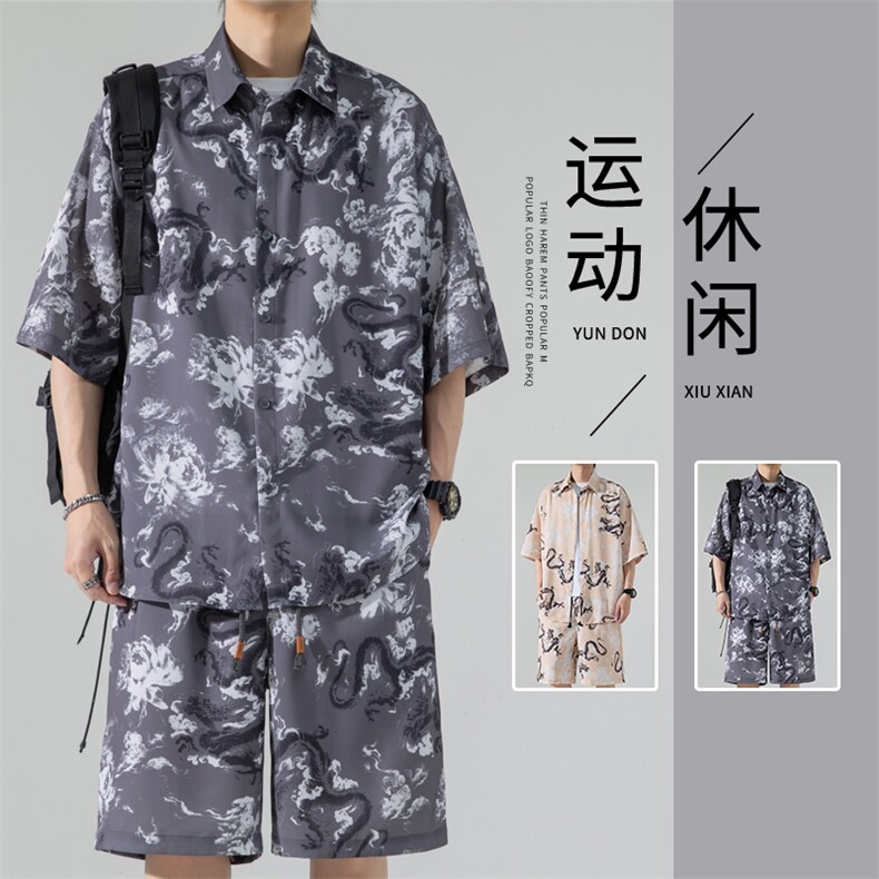 2024 夏季新款 无影墙大码薄款短袖衬衫套装M-5X HQ24463-特P55图片