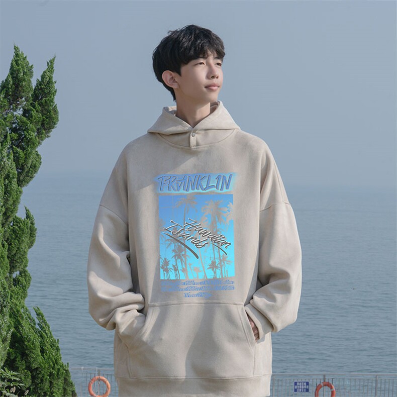 2025秋季新款潮流男休闲wljp4089麂皮绒连帽特p45控79,男装卫衣,星座605(原A050)