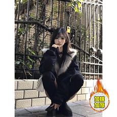 现货高品质美式高街冬季重磅硬挺短款座山雕毛领棉衣男女加厚外套，男装棉衣，电商A486