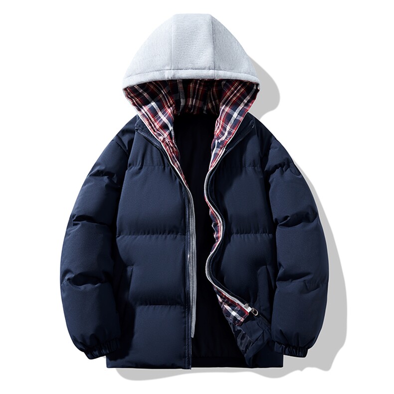 冬季新款多巴胺色可拆卸帽加绒加厚保暖棉衣XZ309MY9978P75,男装棉衣,星座309（原A406）