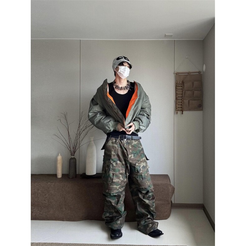 【有货】MY8213LL-特P85红内飞行夹克棉服男高级感棒球服外套,男装夹克,星座1007（原301D）