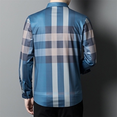 C6603精品格子欧货品质高端男士衬衣商务休闲主推P75，男装衬衫，钱塘207-2