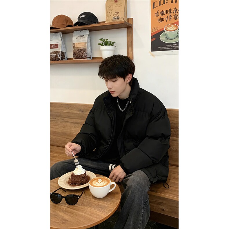 现货高品质美式高街冬季重磅三防加厚羽绒棉衣厚外套面包棉服，男装棉衣，电商A486-1