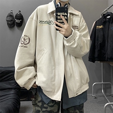 麂皮绒刺绣夹克WT2338-特P75-138加棉特P85-控148，男装夹克，星座609