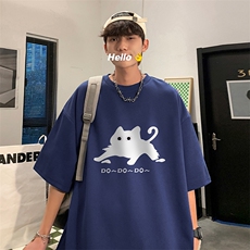 量大优供视频220克美式短袖t恤T3222得物直播有280克品质，男装T恤，电商A486