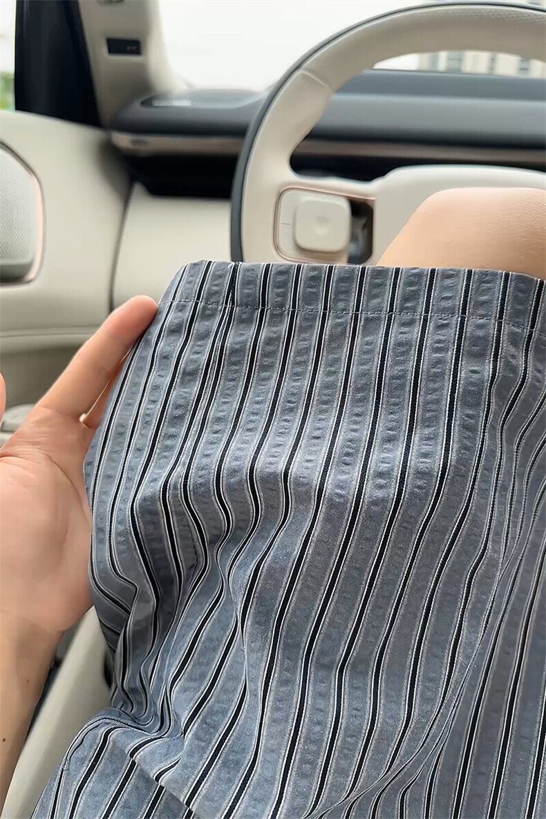 复古街头时尚潮流短裤撞色条纹美学休闲百搭裤子K776TP2548,男装牛仔裤,电商A102B