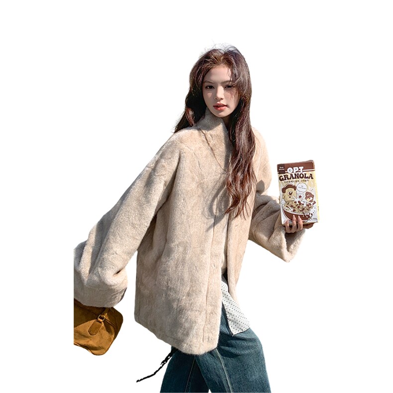 新款时尚皮毛一体环保皮草7321-P195-K298,女装皮草,2C109