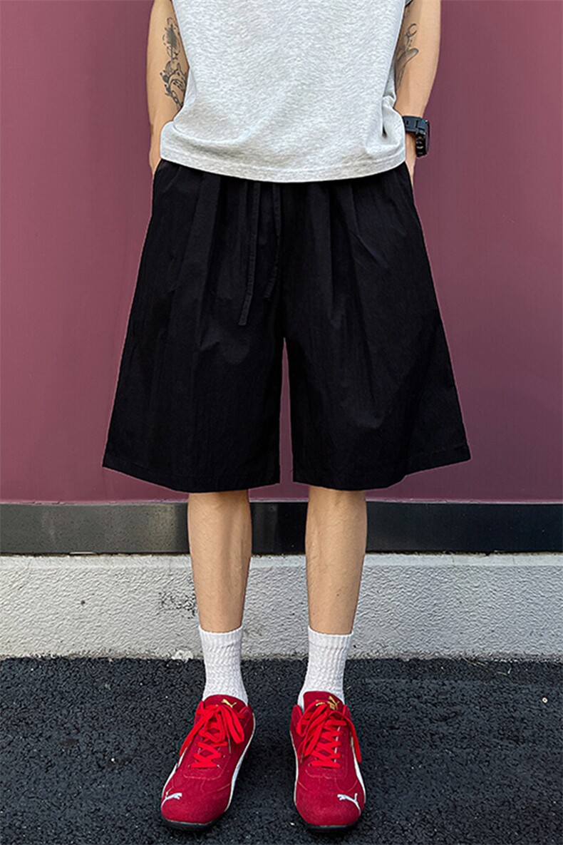8XL-M多巴胺短裤男款夏季冰丝薄款休闲透气五分裤沙滩DK26004P25,男装休闲裤,电商B312