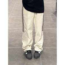 【网图有货】条纹织带裤子夏季直筒宽松速干运动裤K22CC-特P40，女装休闲裤，星座1007（原301D）