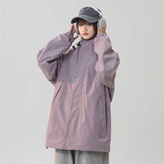 女模山系机能风连帽秋季宽松冲锋衣夹克外套男女2588TP45，男装夹克，电商A247