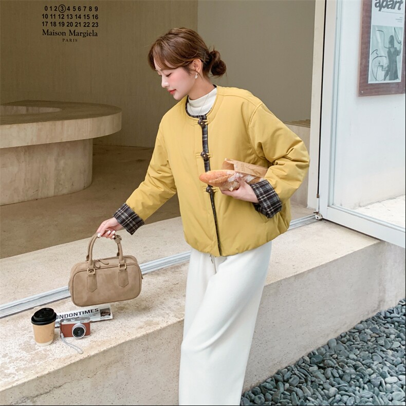 现货！2C056-7089-P195控288（南瓜色日系休闲小个子棉衣）,女装棉衣/棉服,2C056