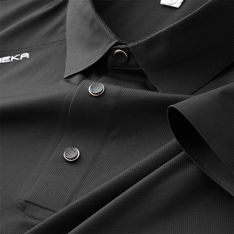 主推数据华夫格无缝凉感T恤2025新款短袖高端无痕冰丝多色Polo衫，男装Polo衫，电商D342