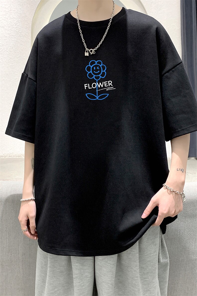 纯棉短袖t恤男大码半袖打底衫宽松体恤衫DX17274-P20大皂风,男装T恤,电商A040