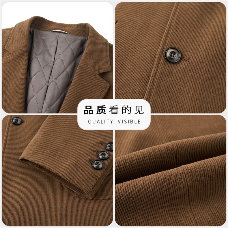 男装西服MN99216新品主推2025新款新设计条纹灯芯绒西服,男装西服,钱塘207-1
