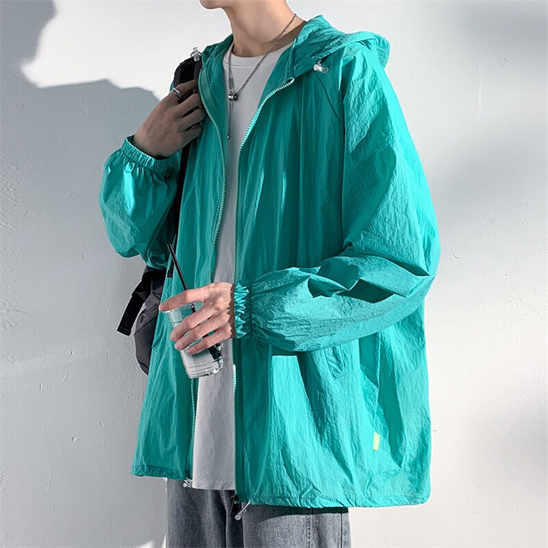 2025夏季新款港风光影墙大码6色简约皮肤衣M-5XHS21178-P40，男装夹克，电商A022