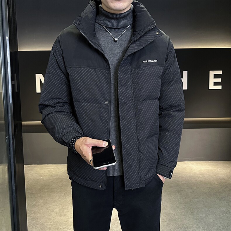 2026冬季韩版潮牌拼色休闲保暖防寒羽绒服外套Y9827P160,男装羽绒服,星座914