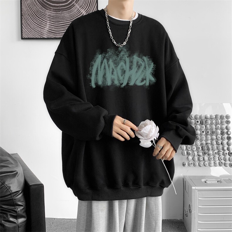 已注册/华棉内景秋冬新款情侣宽松圆领卫衣男WY00734/P35加绒P45,男装卫衣,电商B316