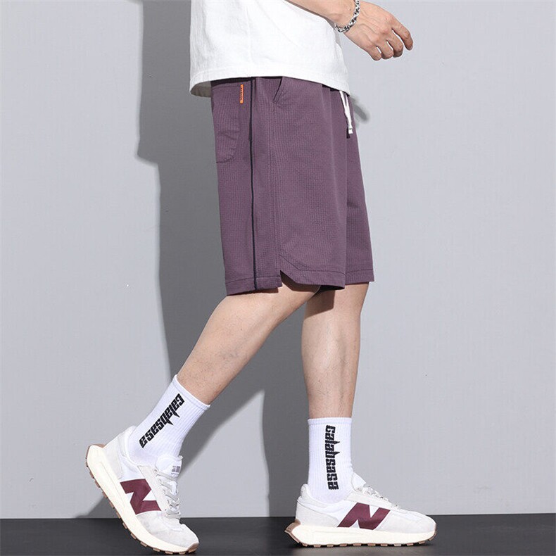 特价男士冰丝短裤夏季潮牌复古宽松凉感透气五分中裤子Z2522-P35,男装牛仔裤,星座509
