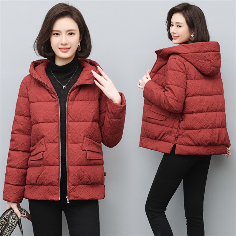 2022年冬季新款连帽羽绒棉服女宽松显瘦韩版休闲百搭棉衣女短外套,女装棉衣/棉服,简韵佳