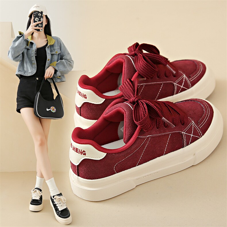 帆布鞋女2024春季新款学生韩版ins百搭厚底板鞋春秋休闲鞋子，女鞋帆布鞋，电商A223