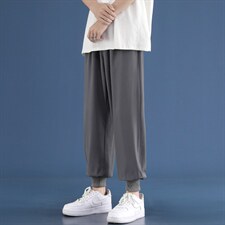 2023夏季薄款休闲裤男冰丝新款潮流九分长裤子2026-特批20，男装休闲裤，星座718-1