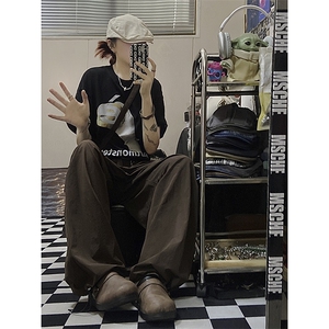 B221 美式街头hiphop宽松户外工装休闲裤子 LK23116-P60 控78图片