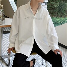 新款衬衫男长袖韩版潮流修身百搭痞帅潮牌衬衣外套CS0188-P40，男装衬衫，星座308B-2