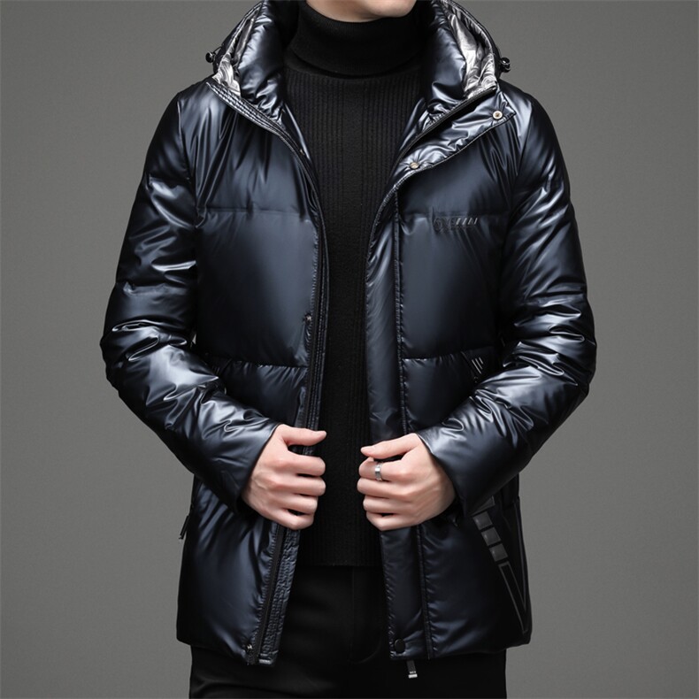 90%白鸭绒羽绒服男士连帽冬季新款宽松保暖休闲外套潮HB2029-P270,男装羽绒服,电商B212（原钱塘6029）