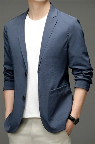 D33610男式2023春季新款便西男韩版西装外套商务休闲西服P190，男装西服，电商B360