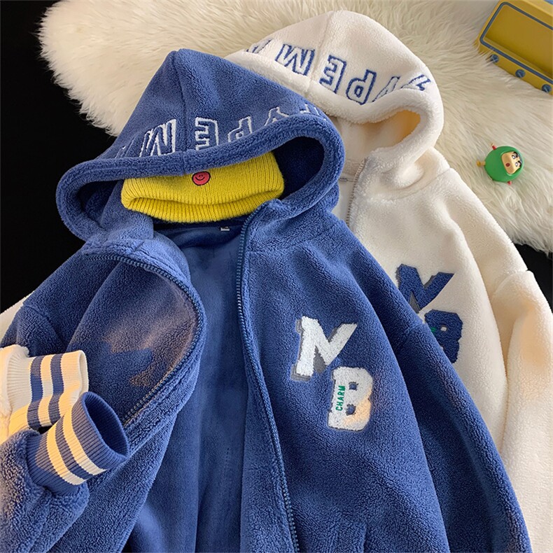 冬装青少年加绒潮牌棉衣2023羊羔绒外套男女同款917-P110控价158,男装棉衣,电商A441-1