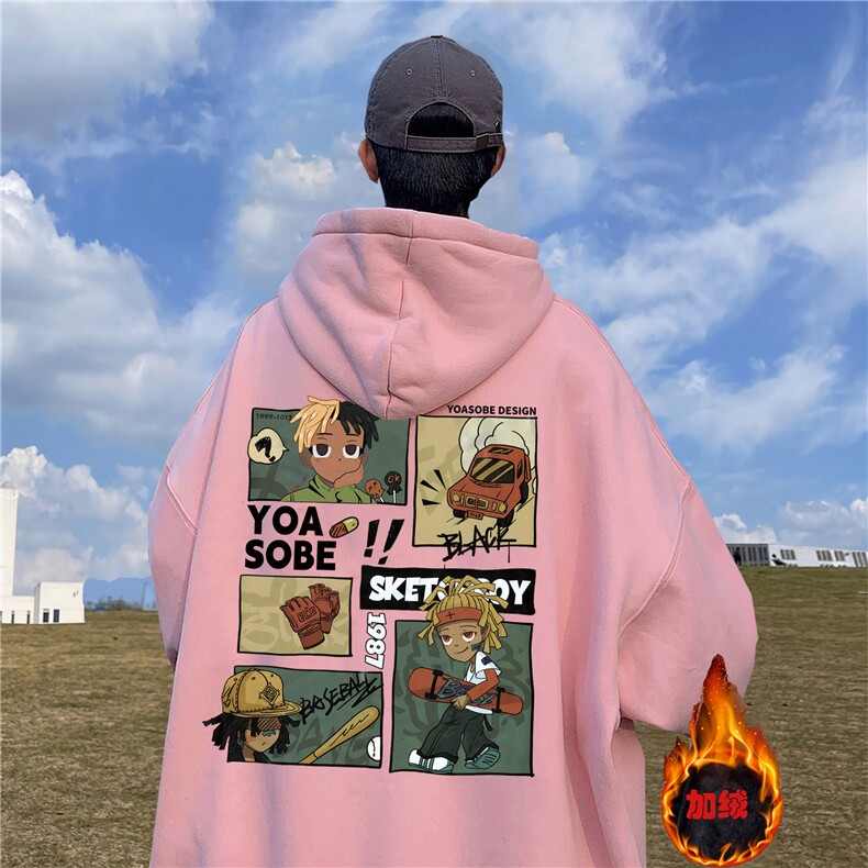 360克华棉加厚高品质连帽卫衣男P50加绒60-WY198棉65%聚酯纤维35%，男装卫衣，电商A426-1(原A430-1)