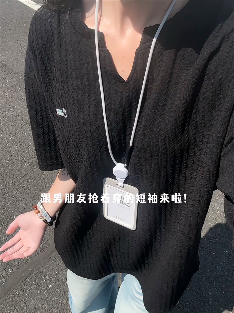 XZ809A/FFF05/P35/控48美式V领坎肩万针小狗绣花T恤,男装T恤,星座809A(原222-1)