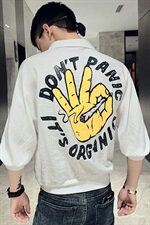CS26P48黑色2021夏装精神小伙印花七分袖男装修身衬衫，男装衬衫，星座102A（原电商D309-1）