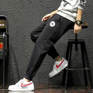 20秋季日系大码宽松韩版时尚休闲大码九分小脚针织卫裤K1011-P35图片