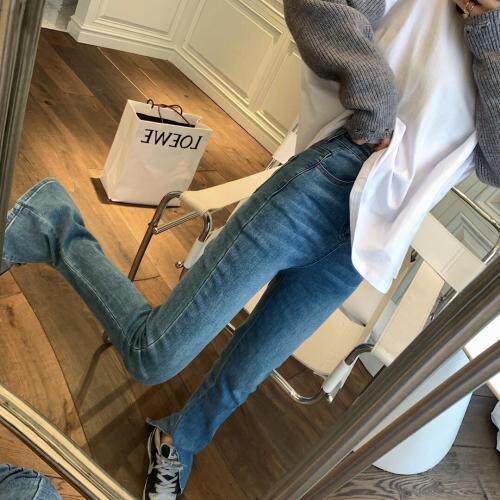 79157开叉牛仔裤，女装牛仔裤，XTZ style