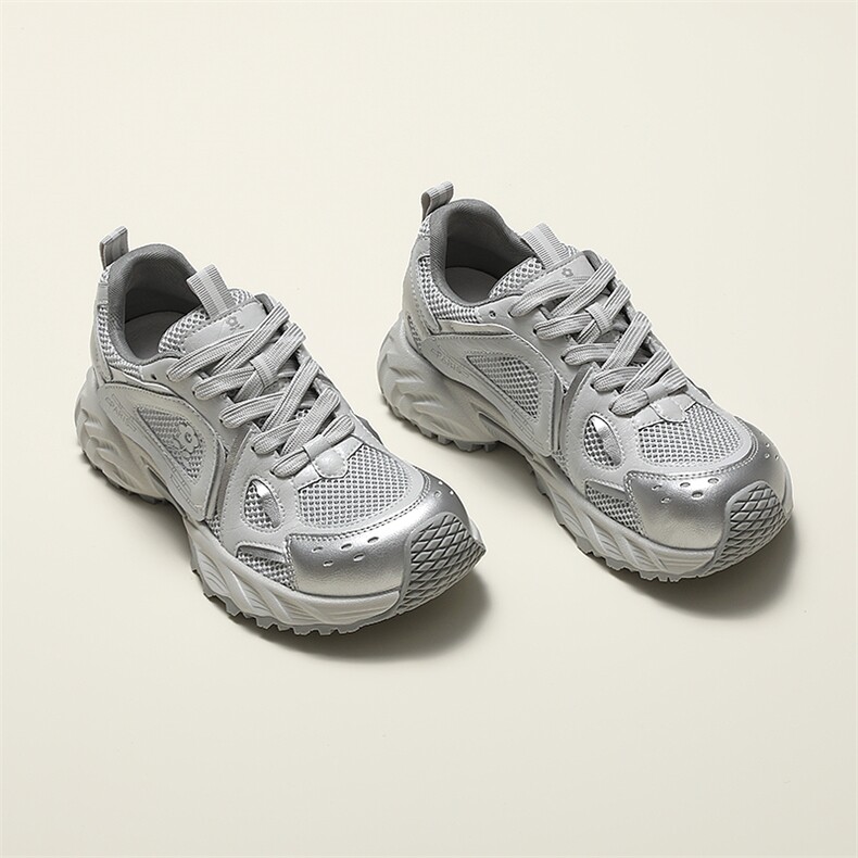 Montagut/梦特娇老爹鞋女薄款夏季透气跑步鞋百搭厚底休闲时尚鞋，女鞋休闲鞋，上品集物