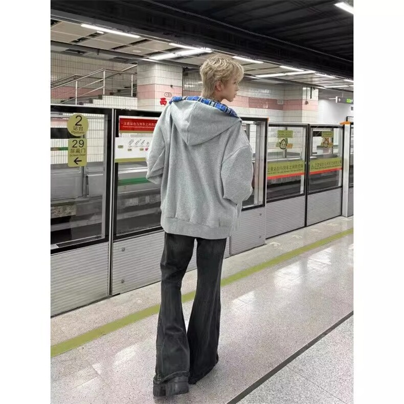 04秋冬新款潮牌时尚夹两件格子拼接上衣外套-WT210-网络图,女装短外套,星座1002-2