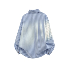 现货CS1163-特P53新款百搭条纹大码男衬衫，男装衬衫，电商A059