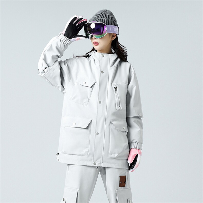 Y5996-P220 冬季新款新标85白鸭绒情侣款三合一连帽羽绒服图片
