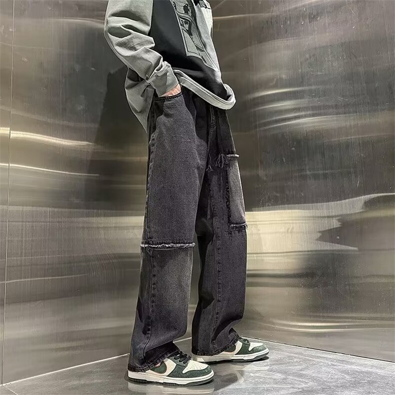 美式牛仔裤男春秋新款休闲直筒裤G6013P40,男装牛仔裤,星座1116-2