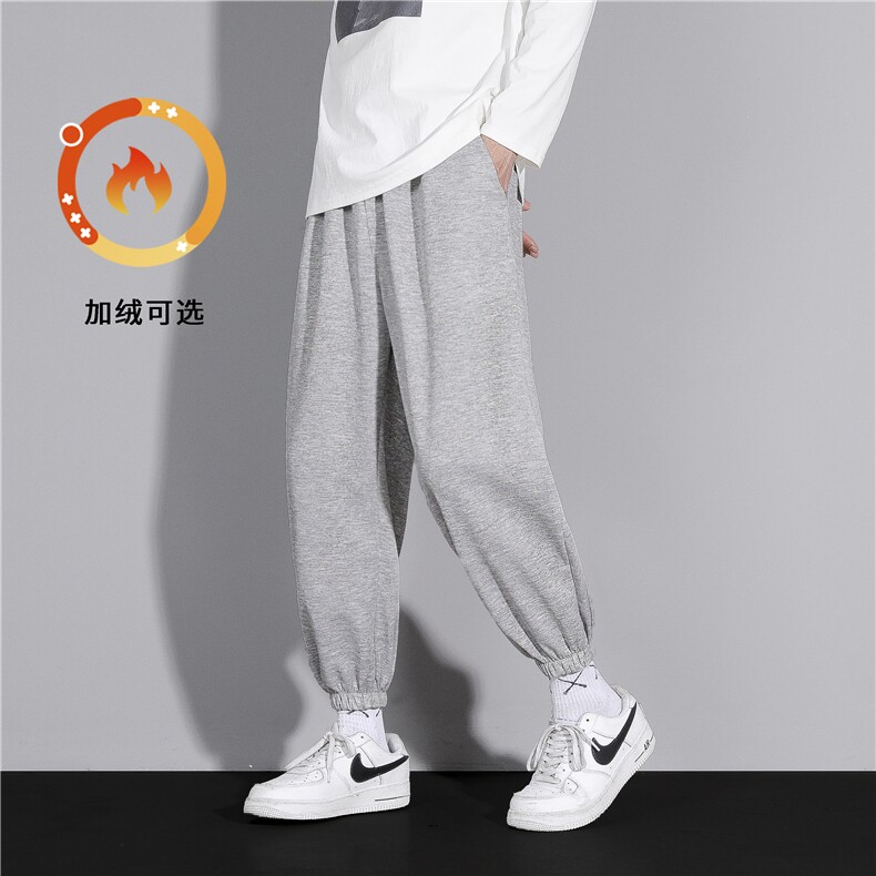 2022舒适百搭休闲加绒加厚卫裤WK602-1特批22-加绒特批30,男装休闲裤,星座718-1